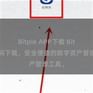 Bitpie APP下载 Bitpie扫码下载，安全便捷的数字资产管理工具。